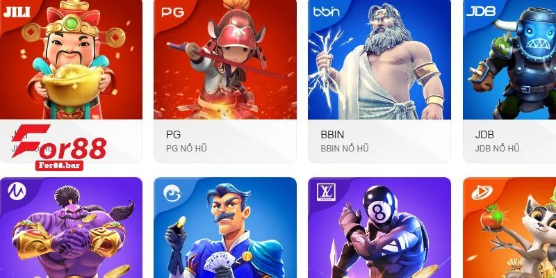 Những sảnh nổ hũ For88 uy tín, chất lượng 